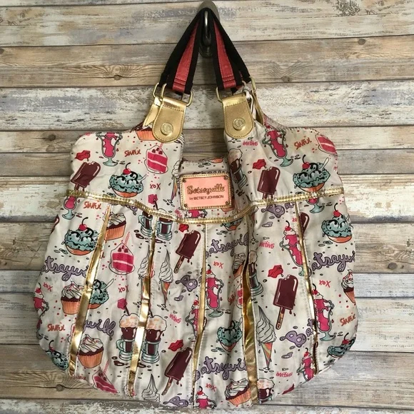 Betsey Johnson Bags Betseyville By Betsey Johnson Large Ice Cream Popsicles Cupcakes Sweets Handbag Poshmark